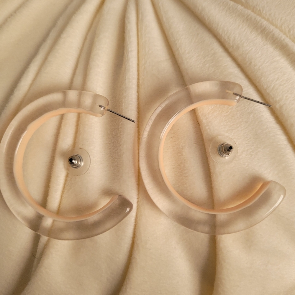 Transparent Hoop Earrings